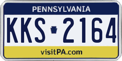 PA license plate KKS2164