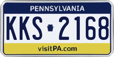 PA license plate KKS2168