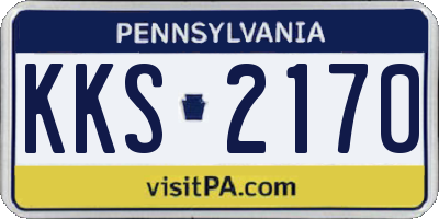 PA license plate KKS2170