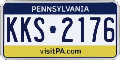 PA license plate KKS2176