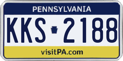 PA license plate KKS2188