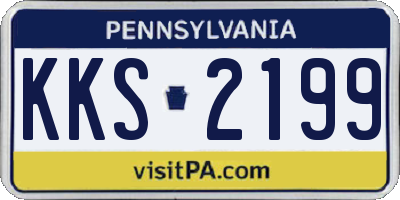 PA license plate KKS2199