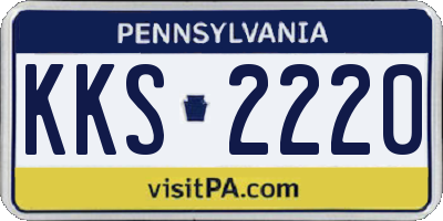 PA license plate KKS2220