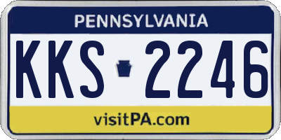 PA license plate KKS2246