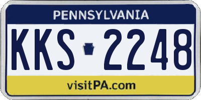 PA license plate KKS2248