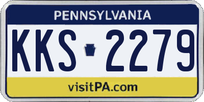 PA license plate KKS2279