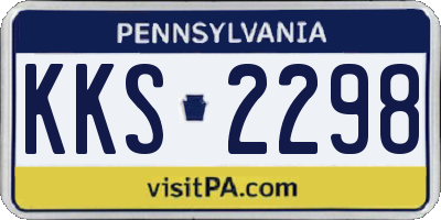 PA license plate KKS2298