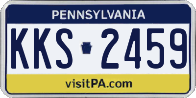 PA license plate KKS2459