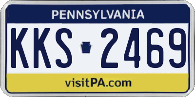 PA license plate KKS2469