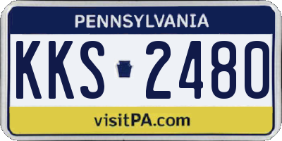 PA license plate KKS2480