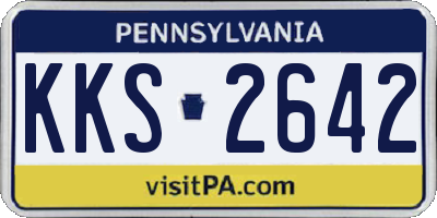 PA license plate KKS2642