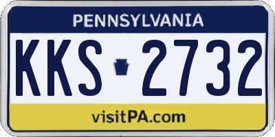 PA license plate KKS2732