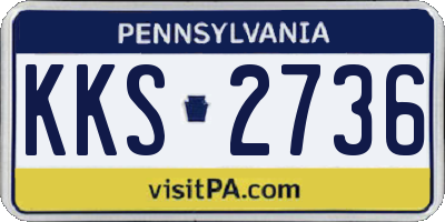 PA license plate KKS2736