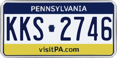 PA license plate KKS2746