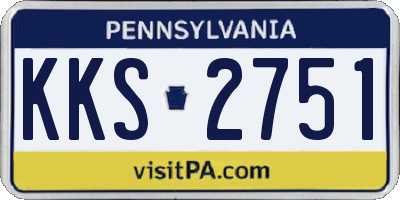 PA license plate KKS2751