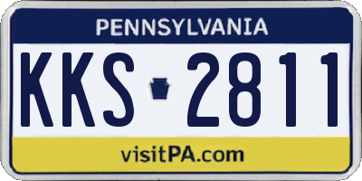 PA license plate KKS2811