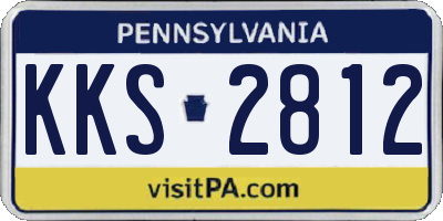 PA license plate KKS2812