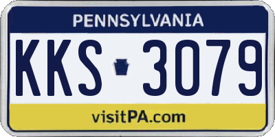 PA license plate KKS3079