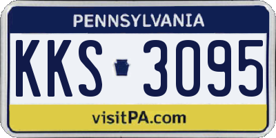 PA license plate KKS3095