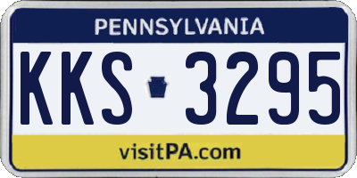 PA license plate KKS3295