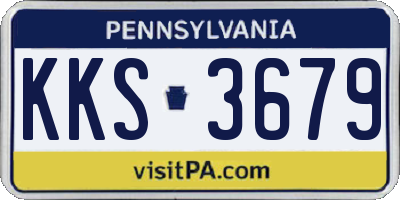 PA license plate KKS3679