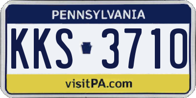 PA license plate KKS3710