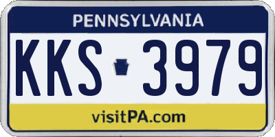 PA license plate KKS3979