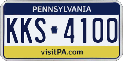 PA license plate KKS4100