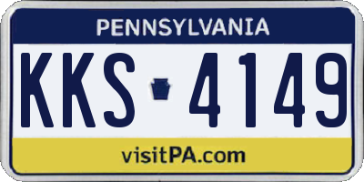 PA license plate KKS4149