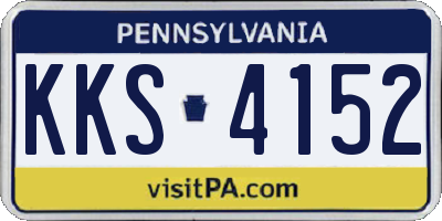 PA license plate KKS4152