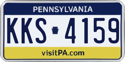 PA license plate KKS4159