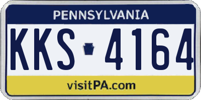 PA license plate KKS4164