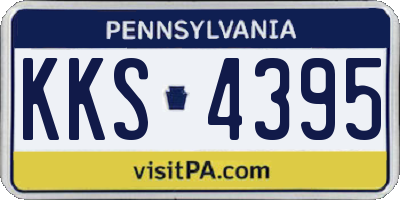 PA license plate KKS4395