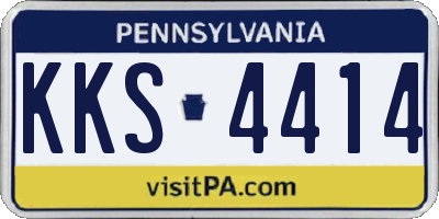 PA license plate KKS4414