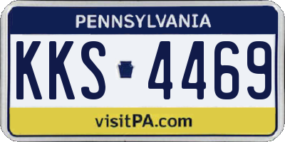 PA license plate KKS4469