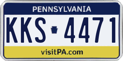 PA license plate KKS4471