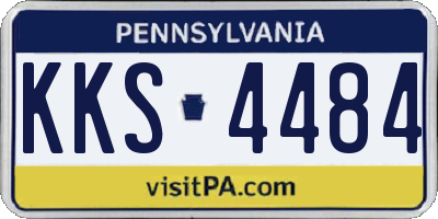PA license plate KKS4484