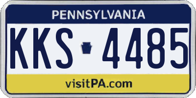 PA license plate KKS4485