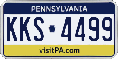 PA license plate KKS4499