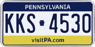 PA license plate KKS4530