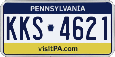 PA license plate KKS4621