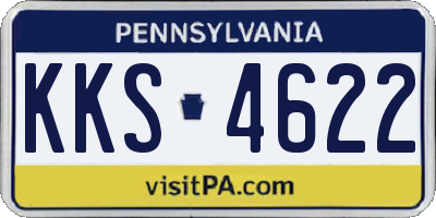 PA license plate KKS4622