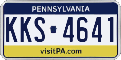PA license plate KKS4641