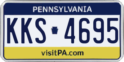 PA license plate KKS4695