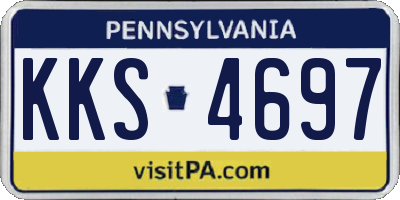 PA license plate KKS4697