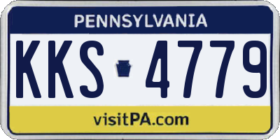 PA license plate KKS4779