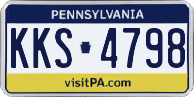 PA license plate KKS4798