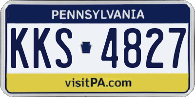 PA license plate KKS4827