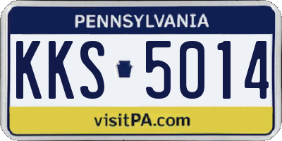PA license plate KKS5014