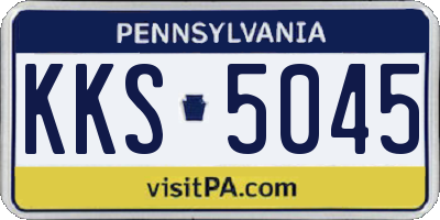 PA license plate KKS5045